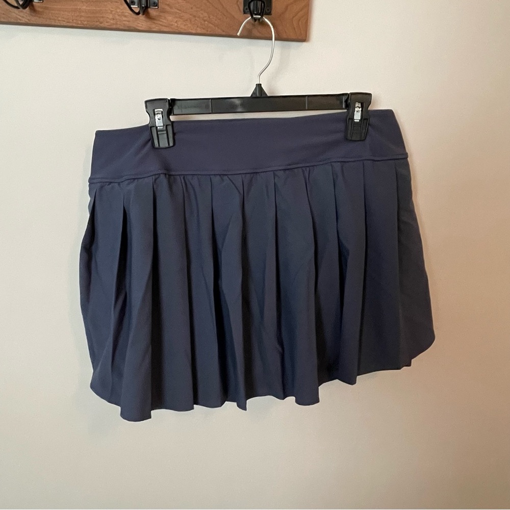Old Navy Slate Blue Activewear Pleated Skirt